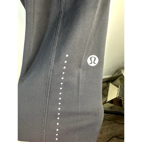 Lululemon Fast & Free Crop II *Nulux 19" Size 0 Black Nulux - Picture 6 of 9